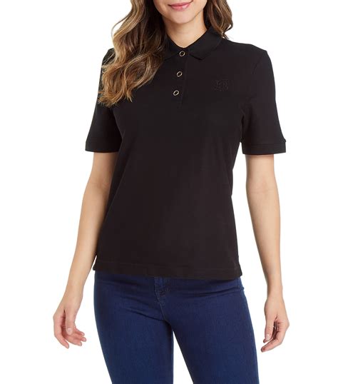 playeras burberry tipo polo para mujer|Playeras tipo polo de Burberry para mujer .